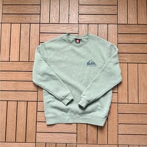 Quiksilver green crewneck sweatshirt